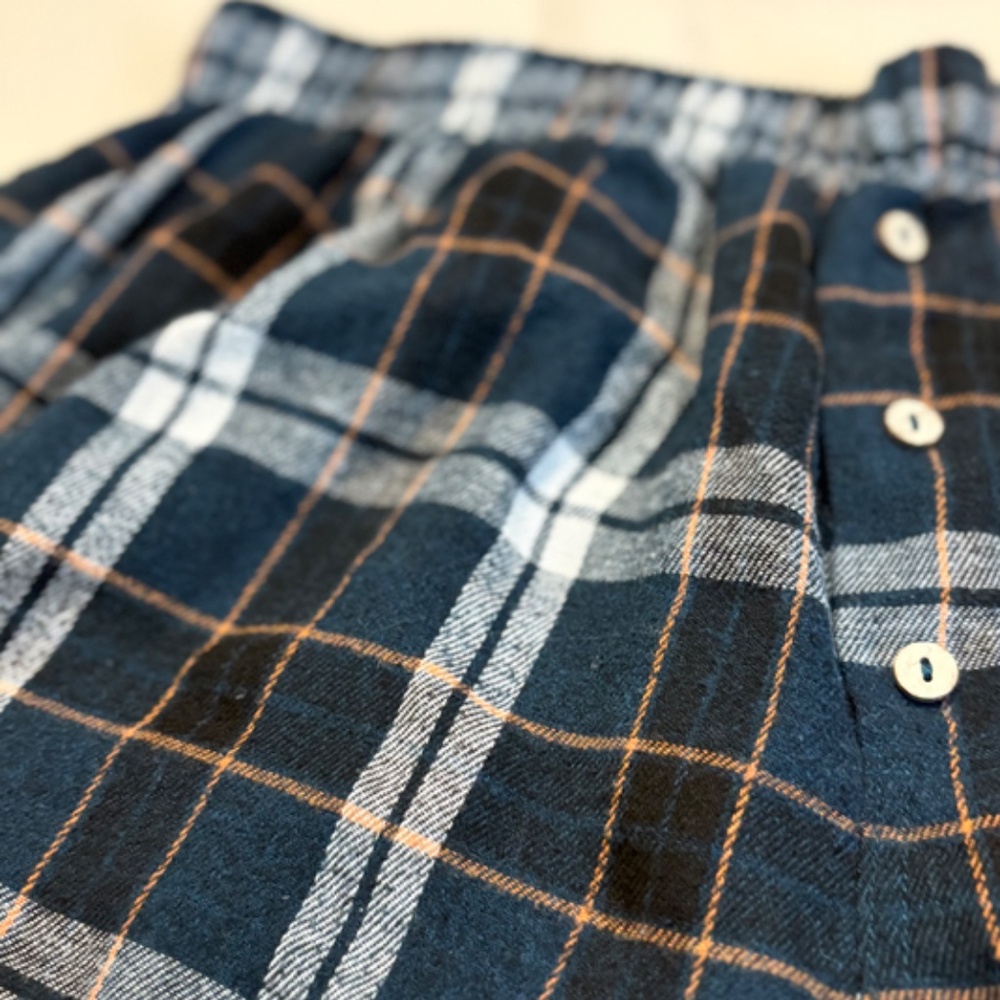 Free People boxers size medium Sunday Morning plaid pajama flannel - Picture 8 of 11